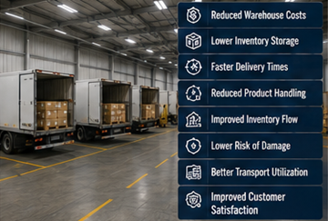 Učinkovita cross-docking logistička operacija koja smanjuje skladištenje i troškove prijevoza