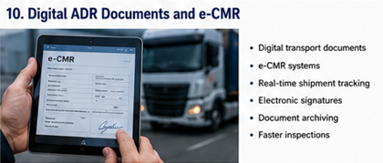 Digitalni ADR prijevozni dokumenti i e-CMR logistički sustavi u Europi