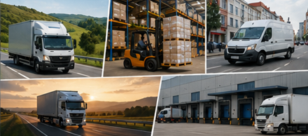 Domaći prijevoz tereta s lokalnim dostavnim vozilima, skladištima, gradskom logistikom i regionalnim prijevoznim operacijama