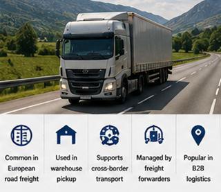 Europski cestovni prijevoz tereta i preuzimanje u skladištu prema EXW logističkim ugovorima