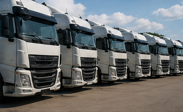 Flotno osiguranje koje pokriva više kamiona, prikolica i komercijalnih logističkih vozila
