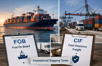 Međunarodna pomorska logistika s objašnjenim uvjetima otpreme FOB i CIF kroz operacije prijevoza tereta