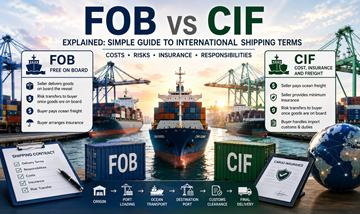 Usporedba uvjeta otpreme FOB i CIF uz prijevoz tereta kontejnerskim brodom i međunarodne logističke operacije