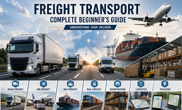 Moderan europski prijevoz tereta s kamionima, kontejnerima, skladištima i logističkim operacijama diljem Europe