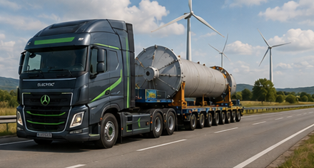 Moderni konvoj prevelikog tereta predstavlja budućnost europskog teškog transporta