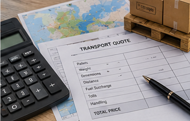 Izračun cijena zbirnog prijevoza (groupage) s paletama, logističkim planiranjem, troškovima prijevoza tereta i prijevoznim dokumentima
