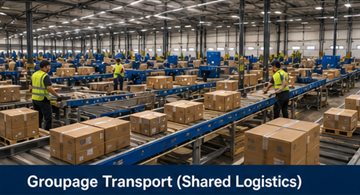 Logističko skladište koje sortira male pošiljke za zbirni prijevoz diljem Europe