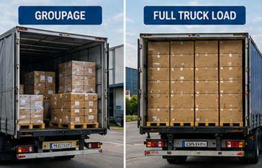 Usporedba zbirnog prijevoza (groupage) i prijevoza punog utovara (FTL) s logističkim kamionima i paletnim teretom