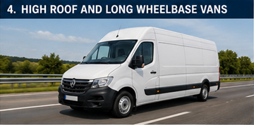 Logistički kombi s visokim krovom i dugim međuosovinskim razmakom prevozi veliki teret u Europi