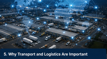Globalna logistička mreža koja prikazuje transportne veze diljem Europe u lancu opskrbe