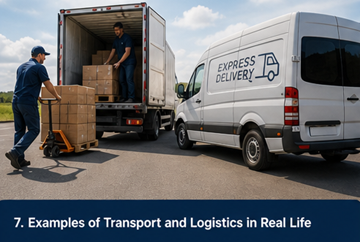 Primjeri logistike iz stvarnog života: dostavni kamioni, skladište, e-trgovina, otprema