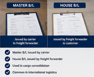Usporedba Master Bill of Lading i House Bill of Lading u špediciji