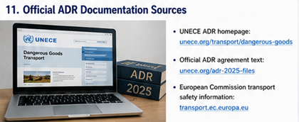 Službeni dokumenti ADR propisa i UNECE izvori za prijevoz opasnih tvari