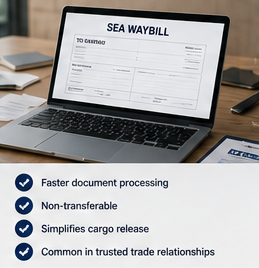 Sea Waybill digitalna otpremna dokumentacija za pomorski prijevoz