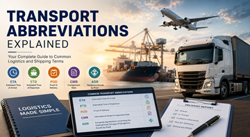 Voditelj transporta pregledava logističke kratice i informacije o praćenju pošiljke u modernom europskom logističkom uredu