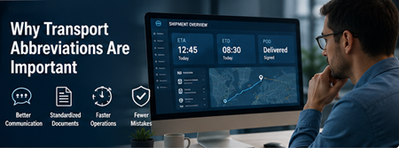 Voditelj transporta provjerava status pošiljke te informacije ETA i POD na logističkoj nadzornoj ploči