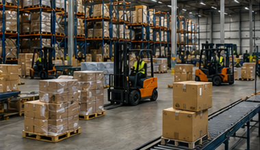 Skladištenje i zbirna logistika (groupage) s sortiranjem paleta, viličarima, distribucijskim centrima i rukovanjem teretom
