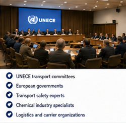 UNECE i međunarodna prometna tijela koja upravljaju ADR propisima za prijevoz opasnih tvari